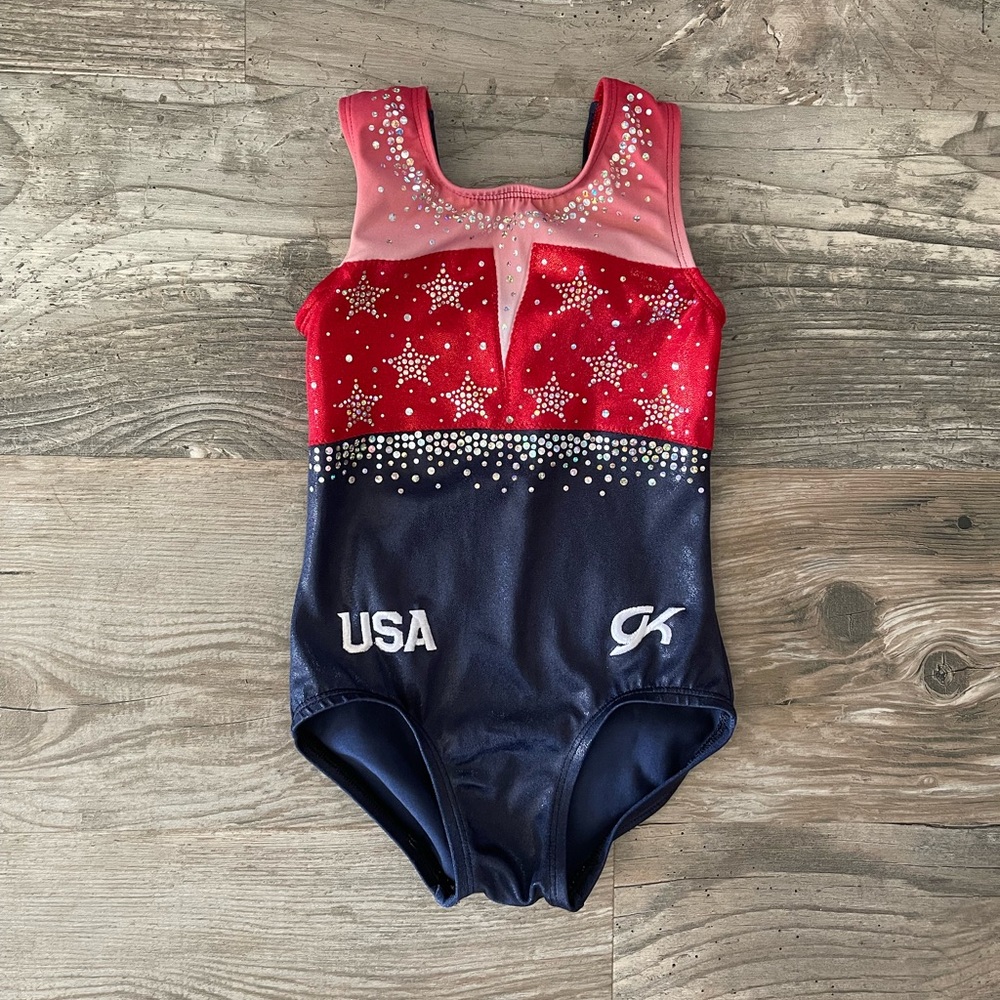 GK USA girls leotard CXS